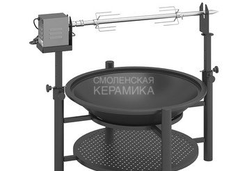 Комплект электровертел для Чугунной Костровой чаши Fantastic Ø 700 Люкс