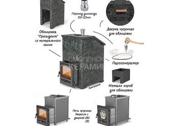 Комплект Президент Эверест 24 (280) Талькохлорит, S-40