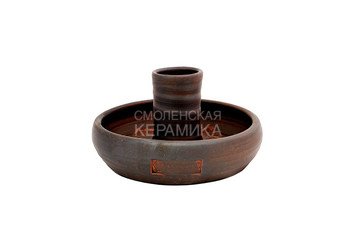 Курница 21 см керамическая для запекания курицы для тандыров Амфора