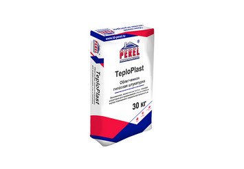 Легкая перлитовая гипсовая штукатурка Perel TeploPlast 0529 белая, 30 кг (ручное нанесение)