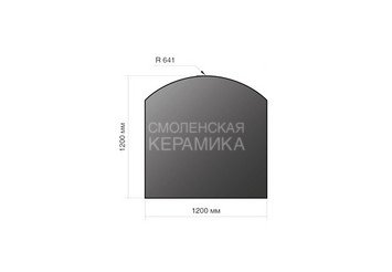Лист напольный Везувий, 2мм, черный 1200*1000*2 R641