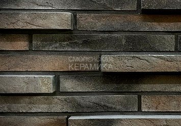 Минеральный кирпич Real Brick Ригель 490\0.5 базовый Пепел