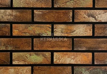 Минеральный кирпич угловой Real Brick KP/0,5НФ базовый Глина Медь