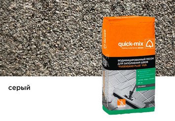 Модифицированный песок Quick-mix FUS dkl-sa для заполнения швов, серый 25 кг