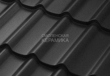 Модульная черепица AQUASYSTEM Стокгольм Pural BT MATT Черынй изумруд RR33 1185х780 мм
