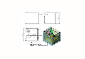 Обливное устройство EVEREST BLACK 15л