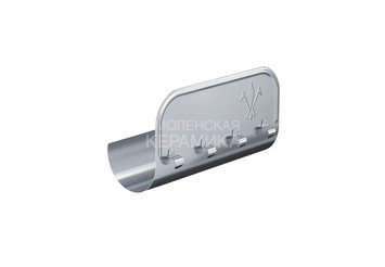 Ограничитель перелива прямой L=0,40м. 100, AQUASYSTEM (Оцинковка)