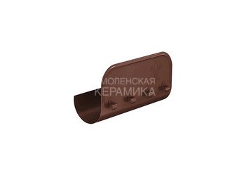 Ограничитель перелива прямой L=0,40м. 100, AQUASYSTEM PU MATT, RAL8017