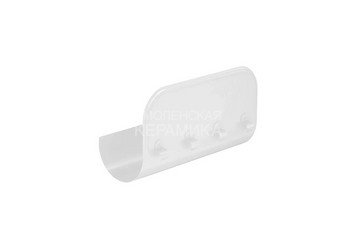Ограничитель перелива прямой L=0,40м. 100, AQUASYSTEM PU, RAL9003