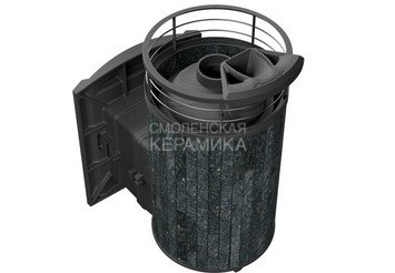 Печь банная «Атмосфера L» Пироксенит ламель+сетка с газовой горелкой