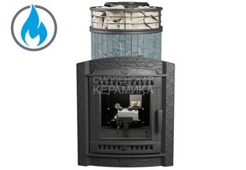 Печь банная «Атмосфера L» Талькохлорит ламель+сетка с газовой горелкой