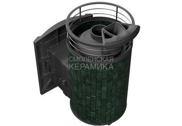 Печь банная «Атмосфера L» Верде Гватемала ламель+сетка с газовой горелкой