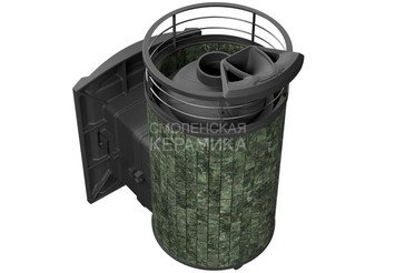 Печь банная «Атмосфера L» Змеевик ламель+сетка с газовой горелкой
