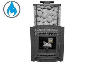 Печь банная «Атмосфера XL» сетка нержавейка с газовой горелкой