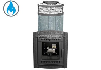 Печь банная «Атмосфера XL» Талькохлорит ламель+сетка с газовой горелкой