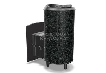 Печь банная "Атмосфера XL" в ламелях "Пироксенит" наборный рисунок
