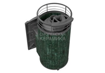 Печь банная "Атмосфера XL" Верде Гватемала ламель+сетка С ТОННЕЛЕМ