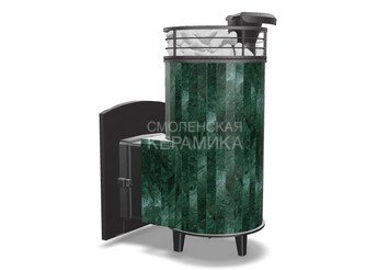 Печь банная "Атмосфера XL" Верде Гватемала ламель+сетка С ТОННЕЛЕМ