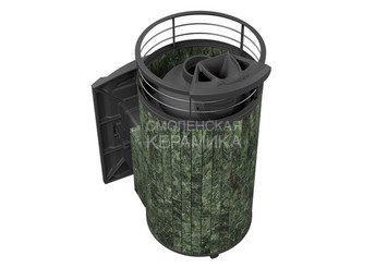 Печь банная "Атмосфера XL" Змеевик ламель+сетка С ТОННЕЛЕМ