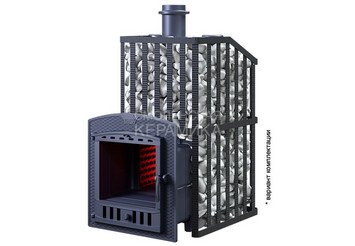 Печь банная чугунная Гефест Ураган GFS ЗК 25 (П) в сетке
