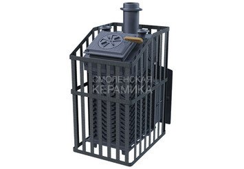 Печь банная чугунная Гефест Ураган GFS ЗК 25 (П) в сетке