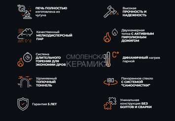 Печь банная Гефест Гроза 18 (М) в сетке