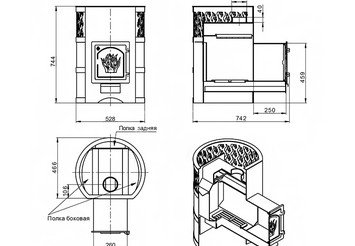 Печь банная Везувий Лава 22 (ДТ-4)