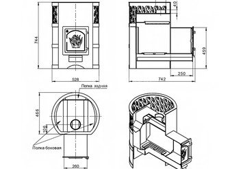 Печь банная Везувий Лава 22 (ДТ-4С)