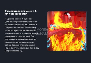 Печь чугунная для бани Технолит AVANGARD ЗК 25 (М) Ураган в сетке Тюльпан