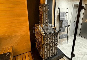 Печь чугунная для бани Технолит Гром 30 (П2) Ураган