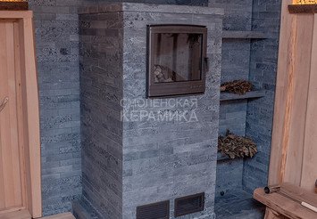 Печь чугунная для бани Технолит Гром 30 (П2) Ураган