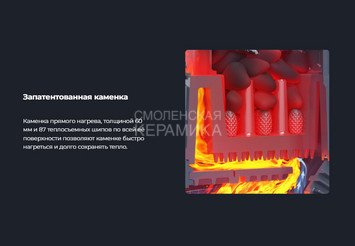 Печь чугунная для бани Технолит Гром 40 (П2)