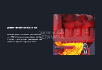 Печь чугунная для бани Технолит Гроза 18 (П2) 2023 г