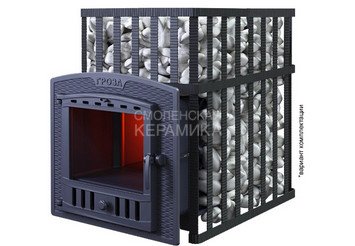 Печь чугунная для бани Технолит Гроза в сетке 24 (П2) 2023 г