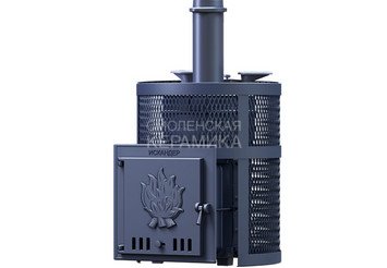 Печь чугунная для бани Технолит ИСКАНДЕР 3K 18 Pro Ураган