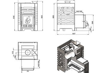 Печь для бани ASTON 12