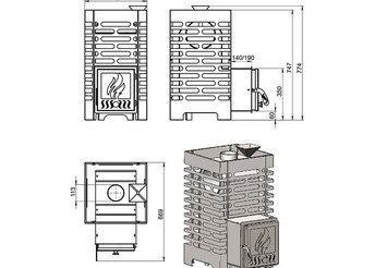Печь для бани ASTON 16