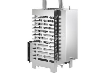 Печь для бани ASTON 20 INOX (ИНОКС) стекло "АКВА "