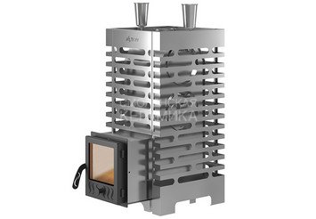 Печь для бани ASTON 20 INOX (ИНОКС) стекло
