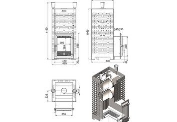 Печь для бани ASTON 30 INOX (ИНОКС) (320)