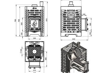 Печь для бани ASTON «Шторм 16» (ДТ-4)