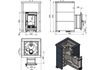 Печь для бани Эверест "Steam Master 18 ЧУГУН" Талькохлорит, S-40