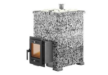 Печь для бани Эверест "Steam Master 18 INOX (ИНОКС)" Пироксенит Элит, S-40
