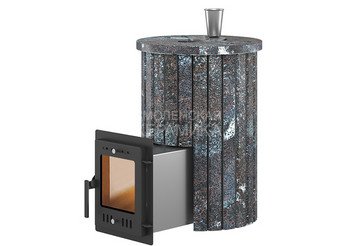 Печь для бани Эверест "Steam Master 18 INOX" Ламель Амфиболит, S-20