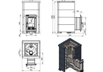 Печь для бани Эверест "Steam Master 24 ЧУГУН" Амфиболит, S-40