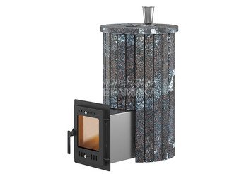 Печь для бани Эверест "Steam Master 24 INOX (ИНОКС)" Ламель Амфиболит, S-20
