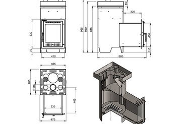 Печь для бани Эверест "Steam Master" 30 INOX (ИНОКС) (320М) (под обкладку)