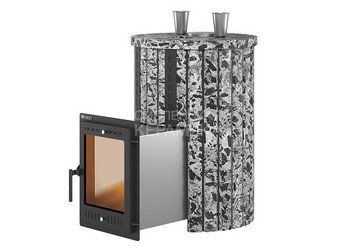 Печь для бани Эверест "Steam Master 30 INOX (ИНОКС)" Ламель Пироксенит Элит, S-20