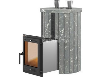 Печь для бани Эверест "Steam Master 30 INOX (ИНОКС)" Ламель Талькохлорит, S-20
