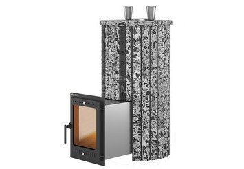 Печь для бани Эверест "Steam Master 44 INOX (ИНОКС)" Ламель Пироксенит Элит, S-20